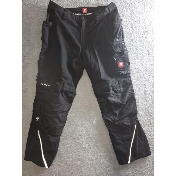 Engelbert Strauss Pants Mens 28 36x31 Black Workwear Utility Reflective Lot of 2 - Picture 8 of 12